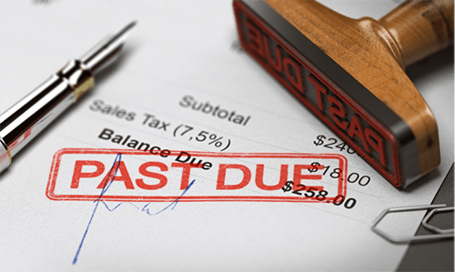 How to control debt: past due notice