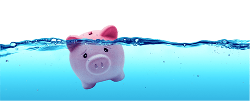 How to control debt: piggy bank illustration