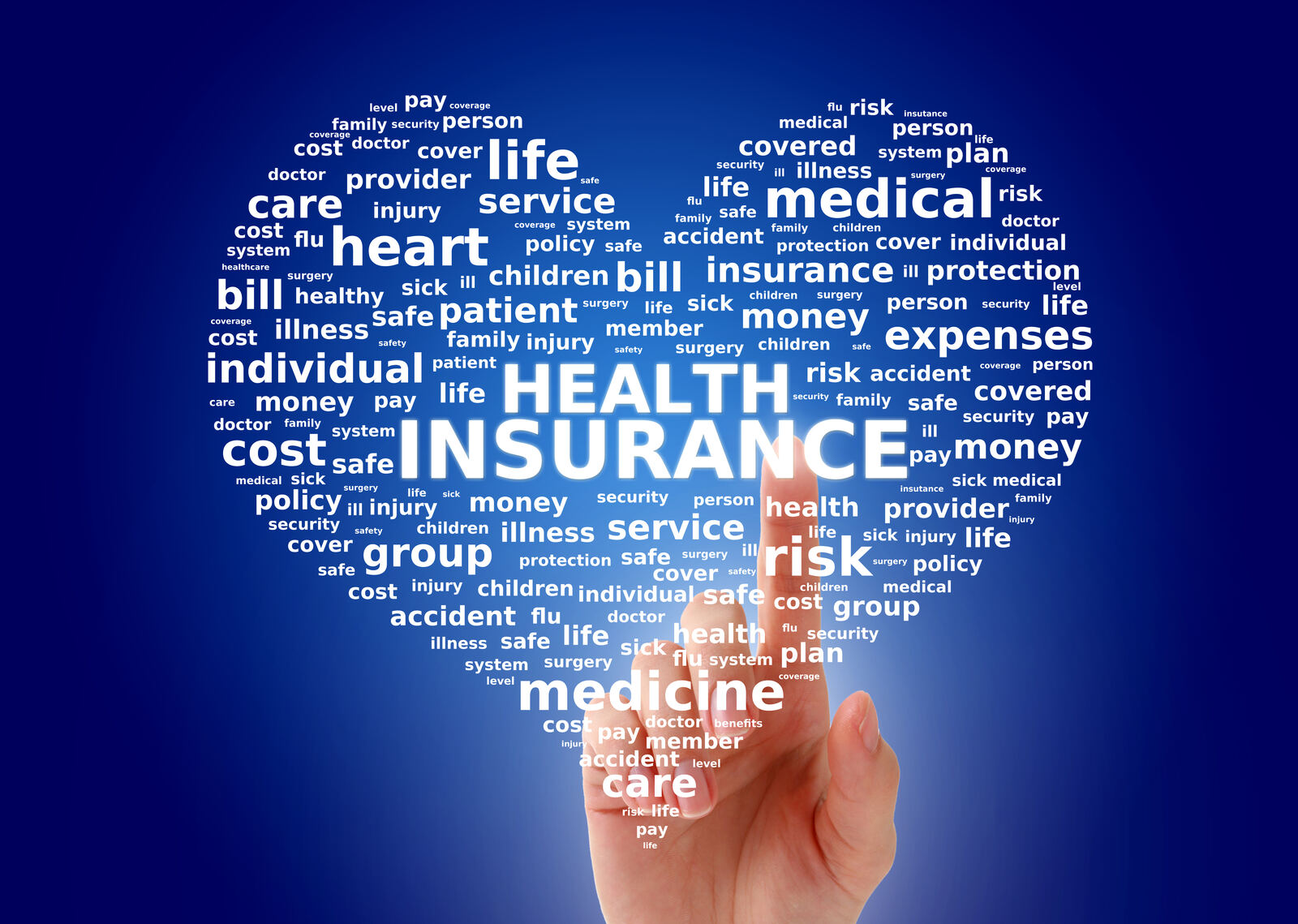 A stethoscope and a heart shape representing health coverage